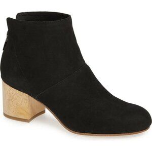 EILEEN FISHER Suri Block Heel Ankle Bootie Black 250057 Size 8.5 Minimalist